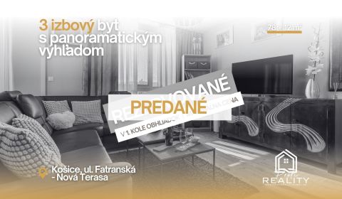 PREDANÝ | 3i BYT | NOVÁ TERASA KE | Prémiové bývanie s panorámou