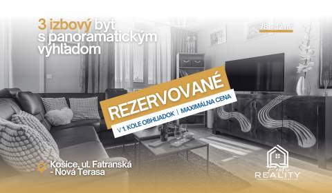 REZERVOVANÝ | 3i BYT | NOVÁ TERASA KE | Prémiové bývanie s panorámou