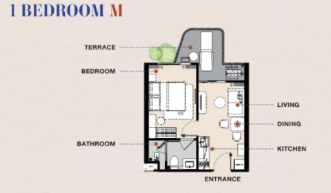 1 SPÁLŇOVÝ APARTMÁN M THE BALCONY PHUKET