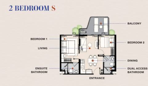 2 SPÁLŇOVÝ APARTMÁN S THE BALCONY PHUKET