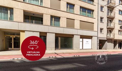  Dunajská obch. priestor 107 m2 z ulice, novostavba, garáž