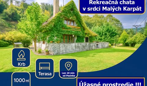 Nehnuteľnosť v srdci Malých Karpát – Stupy,  Pezinok
