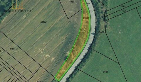 Na predaj pozemok pri meste Veľký Šariš 2361 m² za 9900 €.