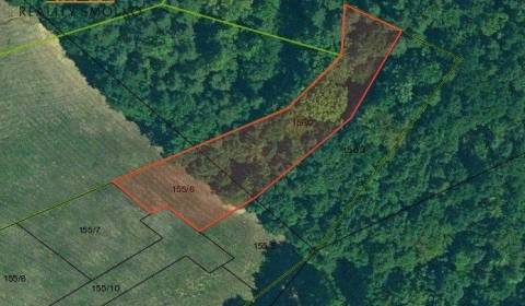 Pozemok na výstavbu RD s vlastným lesom, 15 min od Prešova