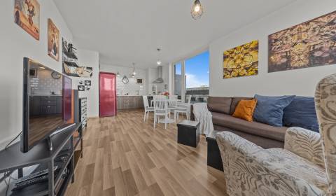 VEĽKORYSÝ 4-IZBOVÝ BYT 88,85 m², TERASA 55,10 m², 2x GARÁŽ,SLNEČNICE