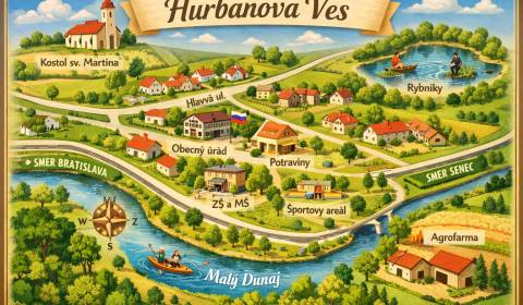 HURBANOVA VES - pozemok pre výstavbu rodinného domu