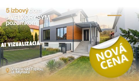 5i RODINNÝ DOM s POZEMKOM 1806 m² v centre Vranova n/T - ZNÍŽENÁ CENA!