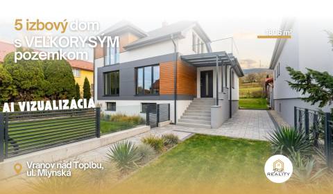 NA PREDAJ 5i RODINNÝ DOM s POZEMKOM 1806 m² - Vranov n/T, Mlynská ul.