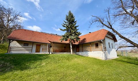 Štýlový vidiecky dom na polosamote, terasa, pozemok 2 036 m², Podbranč