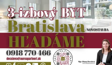 KÚPA 3-izbový byt- NOVOSTAVBA Bratislava- pre záujemcov z obhliadok