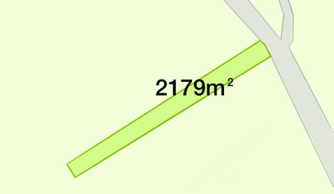 Predám stavebný pozemok Horná Poruba, 2179 m2, šírka 13 metrov
