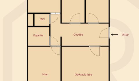 4 - izbový byt, Košice Terasa, Bernolákova, 82 m² , 