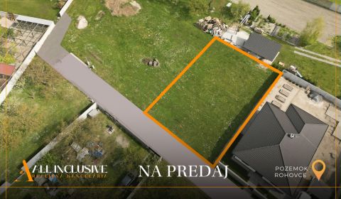 Na predaj stavebný pozemok (581 m²), Rohovce