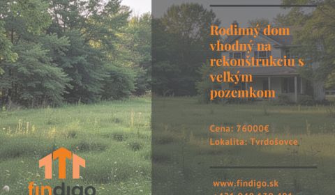 PREDAJ - Rodinný dom vhodný na rekonštrukciu s veľkým pozemkom 