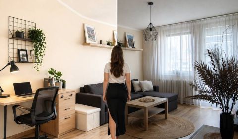 Exkluzívne: Svetlý 2-izbový byt s balkónom a kompletným vybavením 
