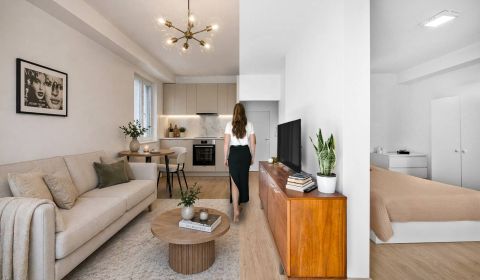 Exkluzívne: 2-izbový apartmán s lodžiou, balkónom a parkovaním 