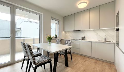 Na prenájom vybavený 3i byt, 2x parking+garáž, TN-Vinohrady