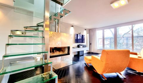 Krásny dizajnový 2-izb. byt s terasou a krbom I 110 m² I