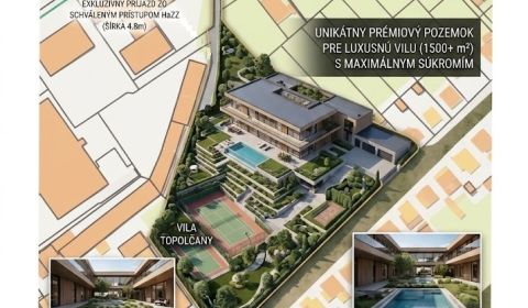 TOP Ponuka NA PREDAJ: Prémiový pozemok pre luxusnú vilu v MESTE TO