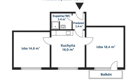 | 2 - izbový byt s balkónom, m. č. Ružinov, ul. Rezedova