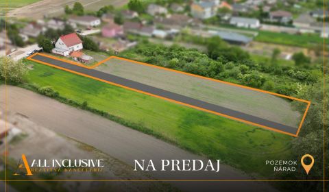 Na predaj priestranný pozemok so stav. pov., Ňárad