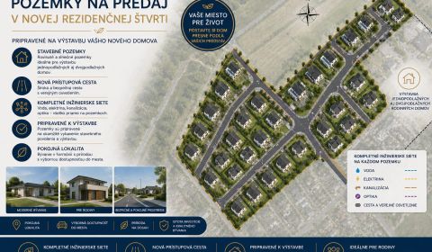 NOVÁ REZIDENČNÁ ŠTVRŤ V ŠALI – STAVEBNÉ POZEMKY