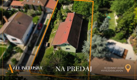 Na predaj 3-izb. rd s veľkým pozemkom, Hviezdoslavov