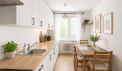 Na predaj kompletne zrekonštruovaný 3-izbový byt s balkónom v centre 