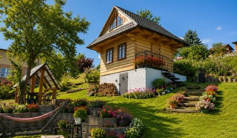 Na predaj záhradná CHATKA v obci Veličná, 455 m2