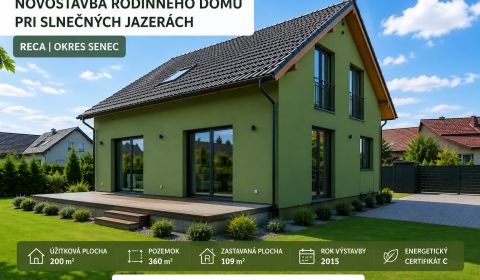 Rodinný dom pri Slnečných jazerách Reca okres Senec 