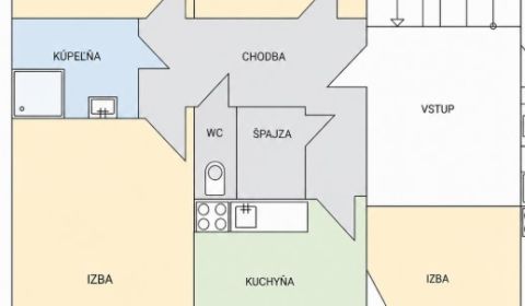 Iba u nás! 4 izbový byt na predaj v Komárne 