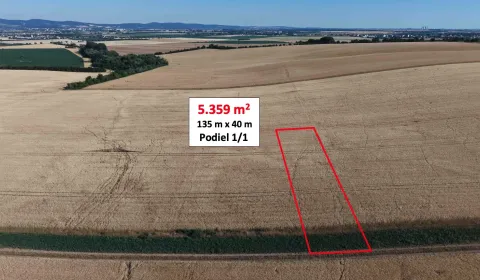Šípkové – 5.360 m2 PÔDA v podiele 1/1