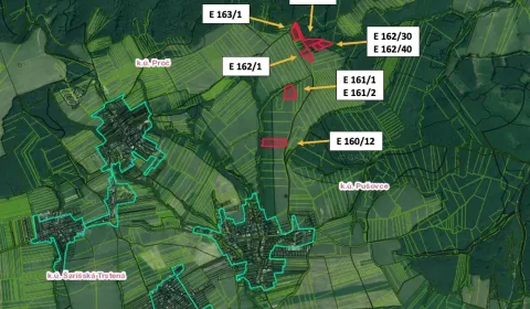 Pušovce – 16.000 m2 ORNÁ PÔDA a LES pri Prešove