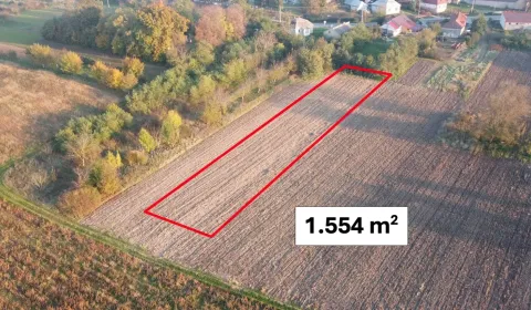 Markovce – 1.554 m2 POZEMOK na mobilný dom / karavan 