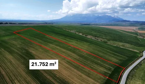 Podhorany – 21.752 m2 ORNÁ PÔDA v podiele 1/1 – Predaj