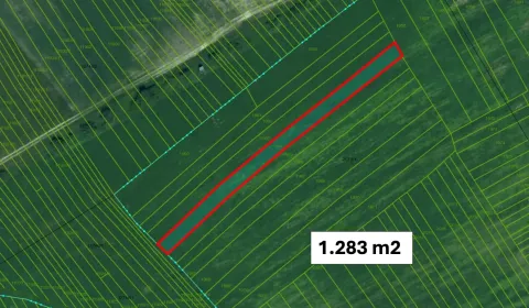 Bílkove Humence – 1.283 m2 ORNÁ PÔDA v podiele 1/1 