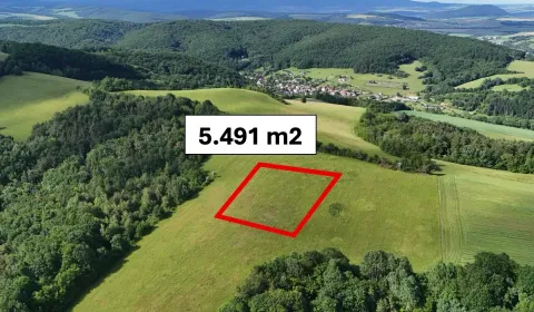 Brežany – 5.491 m2 POĽNOHOSPODÁRSKY pozemok v 1/1