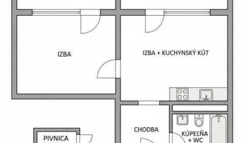 Predaj útulná 2 garsónka po kompletnej prerábke  48m2, Šustekova ulica