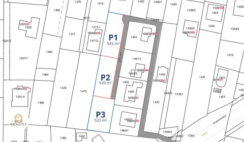 PREDAJ | 3 STAVEBNÉ POZEMKY od 520 m² Prešov