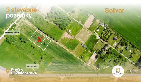 PREDAJ | Už LEN 2 POZEMKY pre RD, Prešov, Solivar