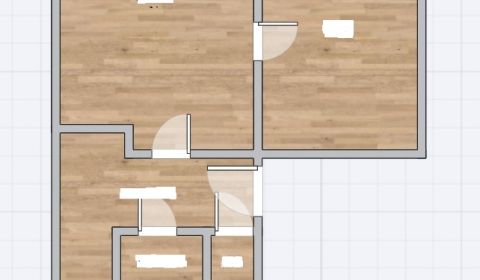 2-izbový byt  na predaj, Vráble - Kaška, 49 m2