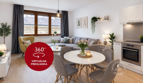 Elegantný zariadený 2i byt 60 m2 v City Gate, Laurinská ul