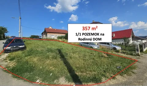 Nižné Raslavice – 357 m2 STAVEBNÝ POZEMOK pre rodinný dom