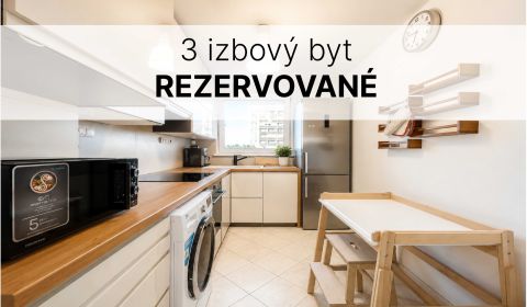 REZERVOVANÉ 3-izbový byt, 74,09 m², Čajkovského, Trnava