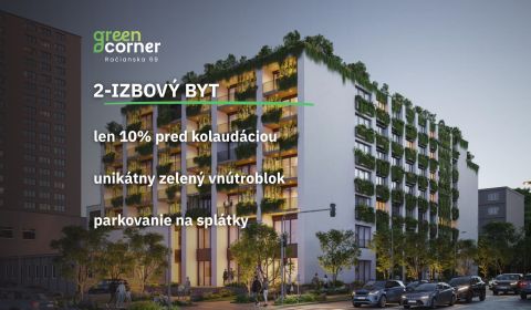 2 izbový byt 65 m² | Greencorner  | Bratislava-Nové mesto