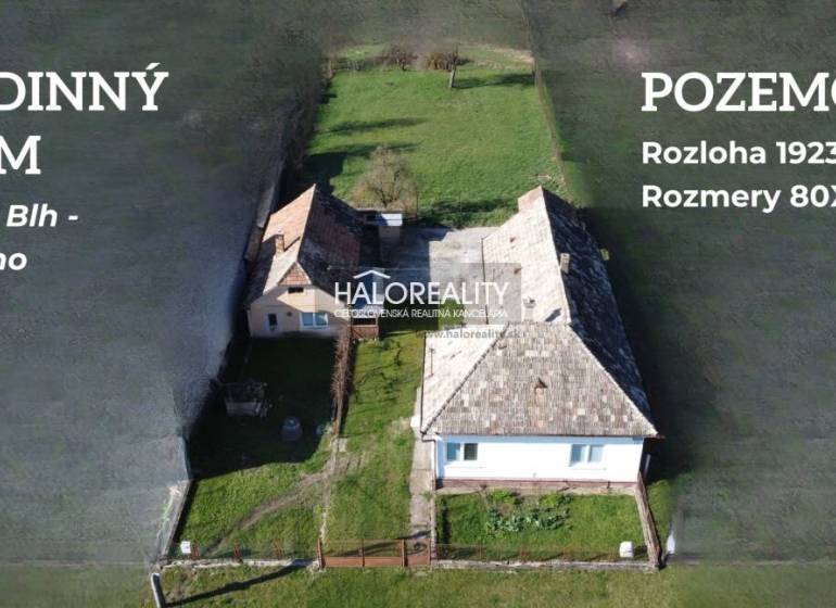 Veľký Blh Rodinný dom predaj reality Rimavská Sobota