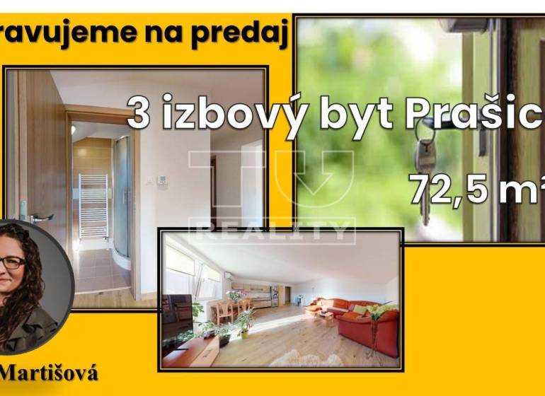 Prašice 3-izbový byt predaj reality Topoľčany