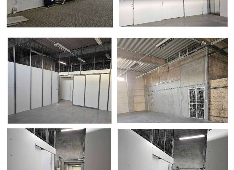 Sklad /obch.priestor /kancelária/showroom, stráž.areál,Stará Vajnorská - Sklady a haly na ulici Stará Vajnorská, interiér aj exteriér budovy.