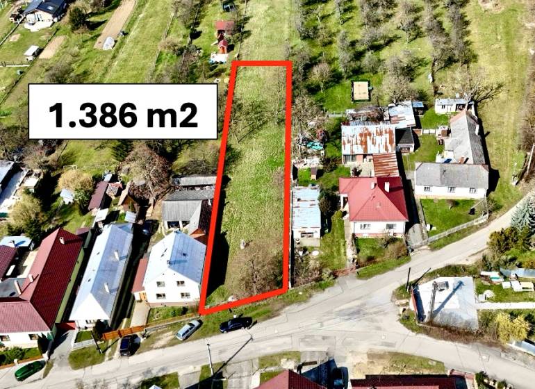 Moravské Lieskové - STAVEBNÝ POZEMOK s investičným potenciálom - Pozemok na výstavbu domov v Moravskom Lieskovom, rozloha 1.386 m2, v okolí domy.