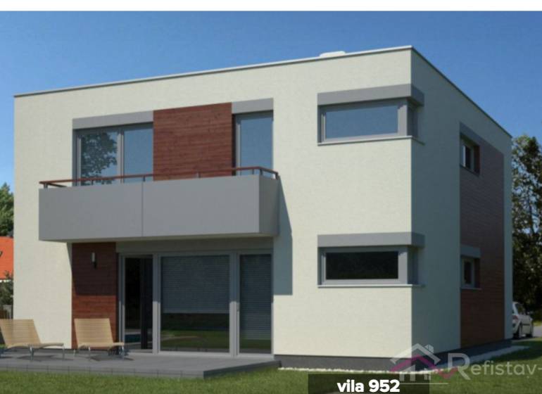 Novostavba rodinného domu - Myslava - Košice, Povrazová ulica - Rodinný dom na Povrazovej ulici v Košiciach - mestskej časti Myslava s balkónom a terasou.